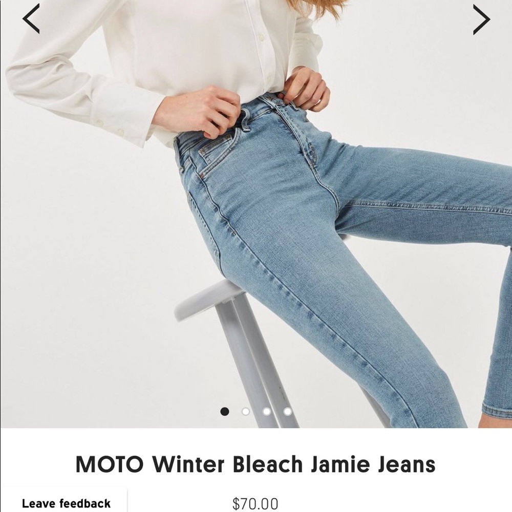 Topshop Jamie Jeans Winter Bleach